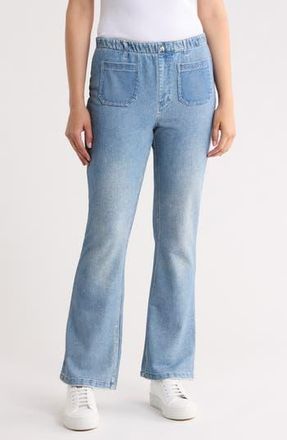 ECRU Patch Pocket Flare Jeans in Indigo Wash at Nordstrom Rack, Size X-Large