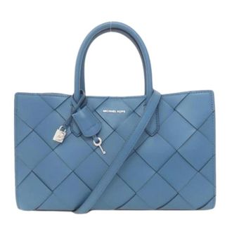 Michael Kors Pre-owned Shoulder Bag - Dames - Pre-owned - Blauw - Maat: ONE Size Leer