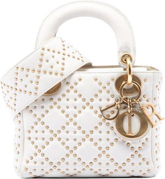 Dior Pre-owned Dior Mini Lambskin Cannage Studded Supple Lady Dior Ladies 8J7UROS4C9JPJ33L