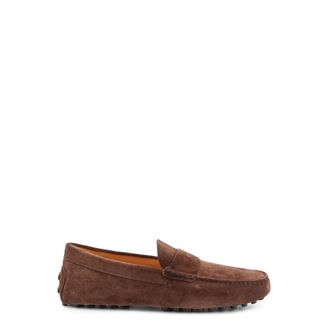 Tod's Suede Loafers - male - Tods - Loafers - Brown - 8 1/2 UK - Shoes