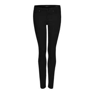 OPUS Dames, Broeken, Zwart, Maat: L Denim