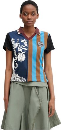 Andersson Bell Polo de Cuello de F&uacute;tbol Reacondicionado - Tops - Mujer - Multicolor - M