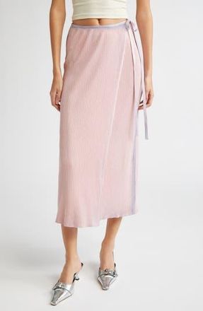 Diesel Ombr&eacute; Rib Knit Wrap Skirt in Pink at Nordstrom Rack, Size Large