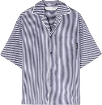 Palm Angels Navy Stripe Shirt