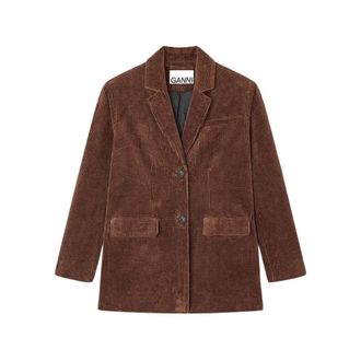 Ganni Donna, Giacche, Marrone, S, new