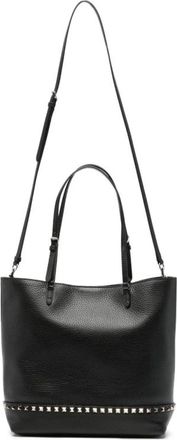 Valentino Garavani Rockstud Tote - Dames - Shoppers - Zwart - ONE Size - Leer - Tassen