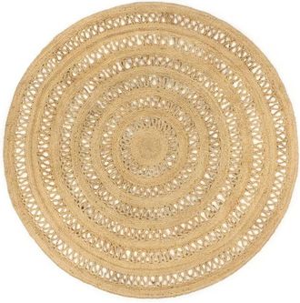 vidaXL Alfombra hecha a mano de yute trenzado 180 cm Vidaxl