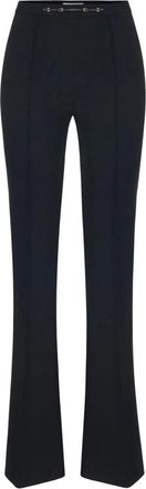 Elisabetta Franchi Slim Fit Boot-cut Broek - Dames - Wijde Broeken - Zwart - XL - Broeken