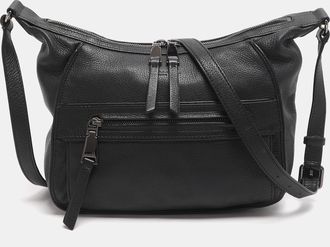 Lancel Black Leather Crossbody Bag