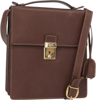Gucci Pre-owned Lederen Handtas - Dames - Vintage Handtas - Bruin - ONE Size - Leer - Vintage