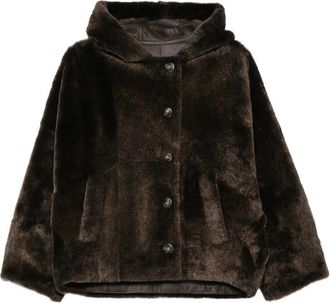 Yves Salomon Hooded Button-fastening Jacket
