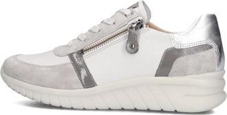 Hartjes Wave Dames Lage Sneakers Grijs - Dames - Sneakers - Grijs - 41 1/2 EU - Leer - Schoenen