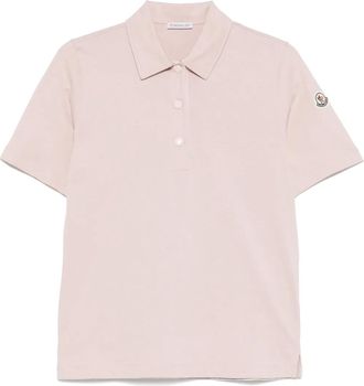 Moncler Polo con applicazione - Rosa