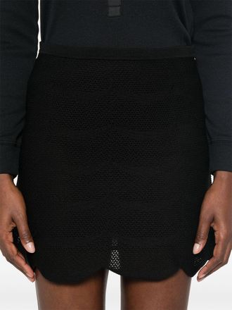 Tom Ford Womens Black Cotton Silk Skirt - Size Medium