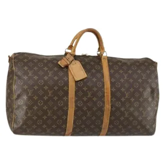 Louis Vuitton Pre-owned Weekend Bags, unisex, Brown, Size: ONE SIZE Pre-owned Vintage Weekend Bag