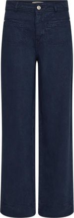 Mos Mosh Cool Spellbound Wide Leg Broek - Dames - Wijde Broeken - Blauw - W24 - Broeken