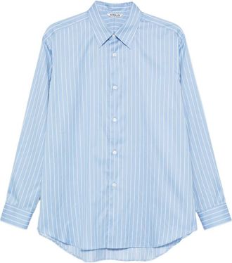 Auralee overhemd van katoen en zijde