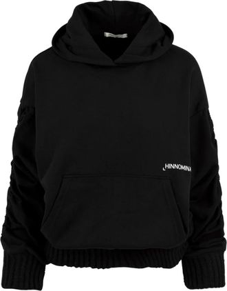 Hinnominate Hnw 911 Hoodie - Dames - Hoodies - Zwart - 2XS - Katoen - Hoodies & sweatvesten