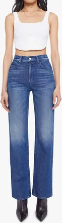 Mother Kick It High Rise Straight Leg Jeans In Which Is Witch