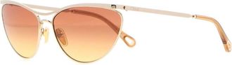 Chlo&eacute; Gold Metal Uma Sunglasses