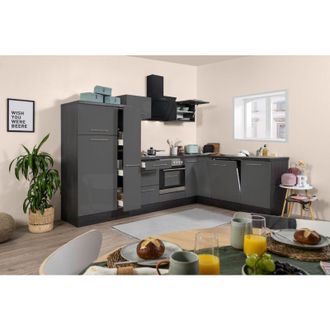 Respekta Cucina angolo cottura cucina ad angolo rovere grigio Amanda 290 x 200 cm Respecta Premium