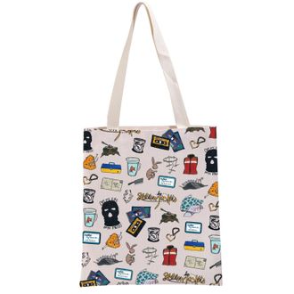 Generic PYOUL TV Show Inspired Gift Yellow-jackets Tote Bag Thriller Drama lover Handbag TV Series Fan Gift Psychological Drama Fan Gift (Yellow-jackets Tote)