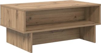vidaXL Mesa De Caf&eacute; Roble Artisan 80 X 46 X 35 Cm Madera De Ingenier&iacute;a Vidaxl