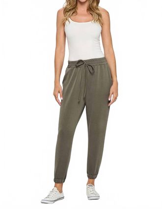Ariella Drawstring Jogger Pant In Olive