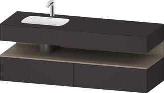 Duravit Qatego Lavabo Encastrado Con Base De Lavabo Consola, - Duravit