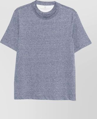 Brunello Cucinelli heathered short sleeve crew neck t-shirt