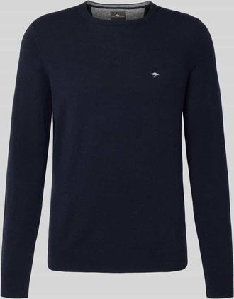 Fynch-Hatton Fynch-Hatton Regular Fit Pullover mit Kaschmir-Anteil Modell Merino in Marine, Größe XXXL