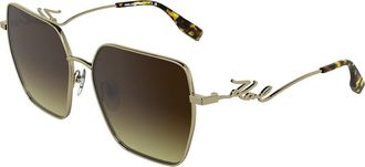 Karl Lagerfeld KL362S 715 Womens Sunglasses Gold Size 59