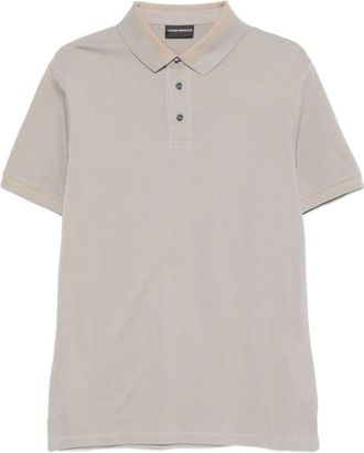 Emporio Armani Light Grey Solid Polo