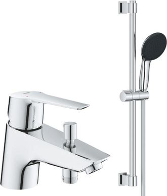 GROHE Conjunto Mezclador Monomando Para Ba&ntilde;era/ducha Grohe Start 2021 Quickfix + Conjunto De Ducha Grohe Vitalio Start 110 Cromado De 2 Chorros