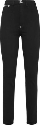 Philipp Plein Super High Waist Jegging - Dames - Skinny Jeans - Zwart - W25 - Katoen - Jeans