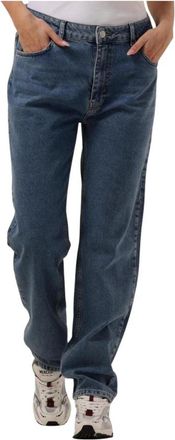 Envii Mid Blue Enbrenda Mom Jeans - Dames - Regular Fit Jeans - Blauw - XS - Jeans