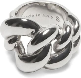 Acne Studios Anello a catena - Argento