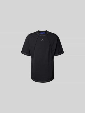 A-Cold-Wall* Regular Fit T-Shirt mit Ziern&auml;hten in Black, Gr&ouml;&szlig;e L