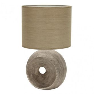 Fabrilamp Fabrilamp - Sobremesa Ceramica Ea 1xe27 Beis Pantalla Beis 52x30x30 Cm