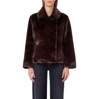 Liu Jo Giacca in Ecopelliccia - - Jackets - Donna - Marrone - S