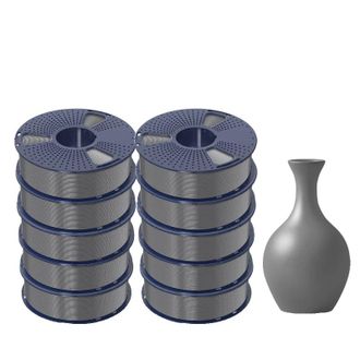 OEM Filamento 3d, Alta Fluidez, Ecol&oacute;gico, Pla-meta Gris