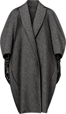 Max Mara Jassen, Dames, Grijs, L, Single-Breasted Coats
