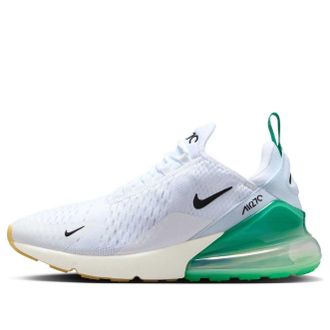 Nike (WMNS) Nike Air Max 270 White Summit White Stadium Green Black AH6789-125