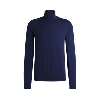 HUGO BOSS Truien & Vesten, Heren, Blauw, XL, Wol, San Thomas Sweater