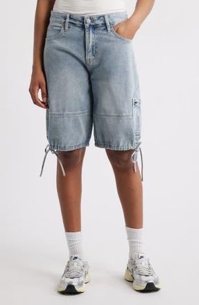 PTCL Sabrina Baggy Denim Cargo Shorts in Light Wash at Nordstrom Rack, Size 29
