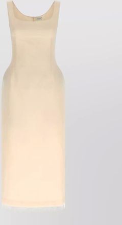 Magda Butrym silk-blend square-neck midi dress