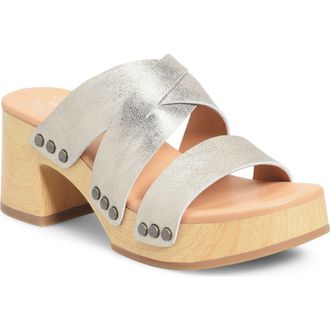 Kork-ease Emersen Platform Mule Sandal in Gold Metallic at Nordstrom, Size 11