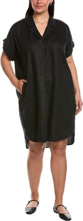 Eileen Fisher Mini Notch Collar Linen Dress