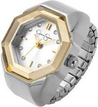 Jessica Simpson Silvertone Ring Watch, 22mm at Nordstrom Rack