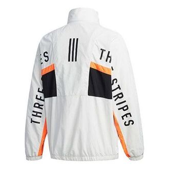 adidas Mens adidas Mh Cb Jkt Back Alphabet Logo Printing Sports Stand Collar Jacket Autumn Gray HN8480